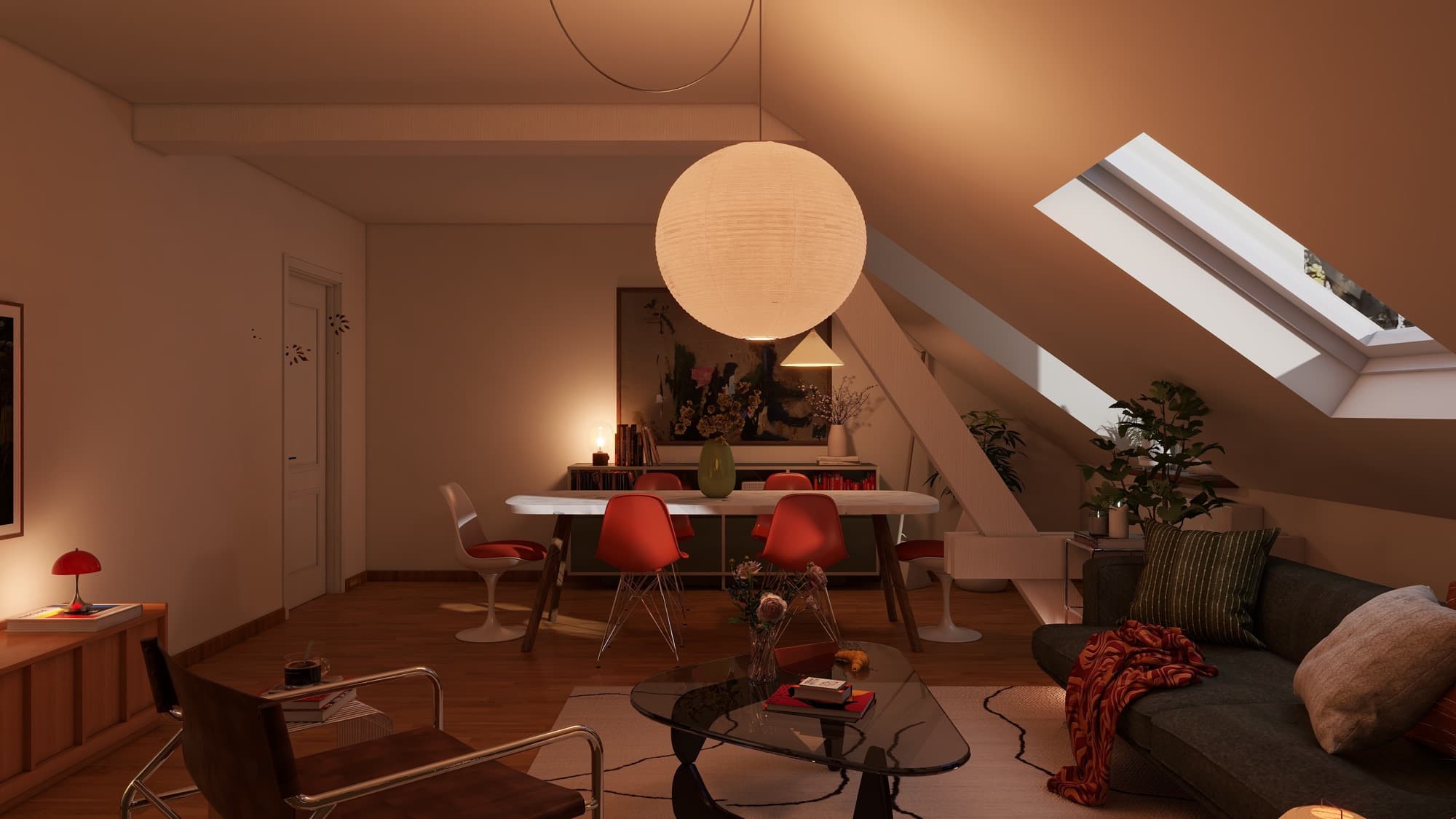 Attic Loft Dining & Living Room — gallery image 1