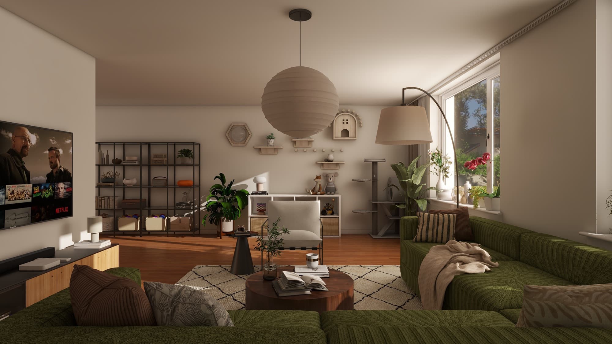Family Living Room with Wood Stove — gallery image 1