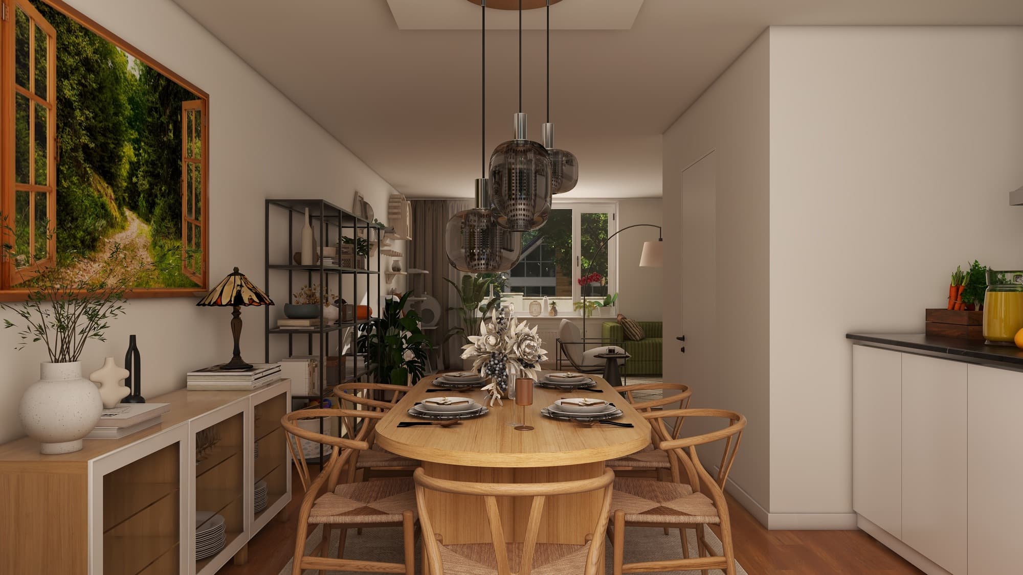 Family Living Room with Wood Stove — gallery image 3