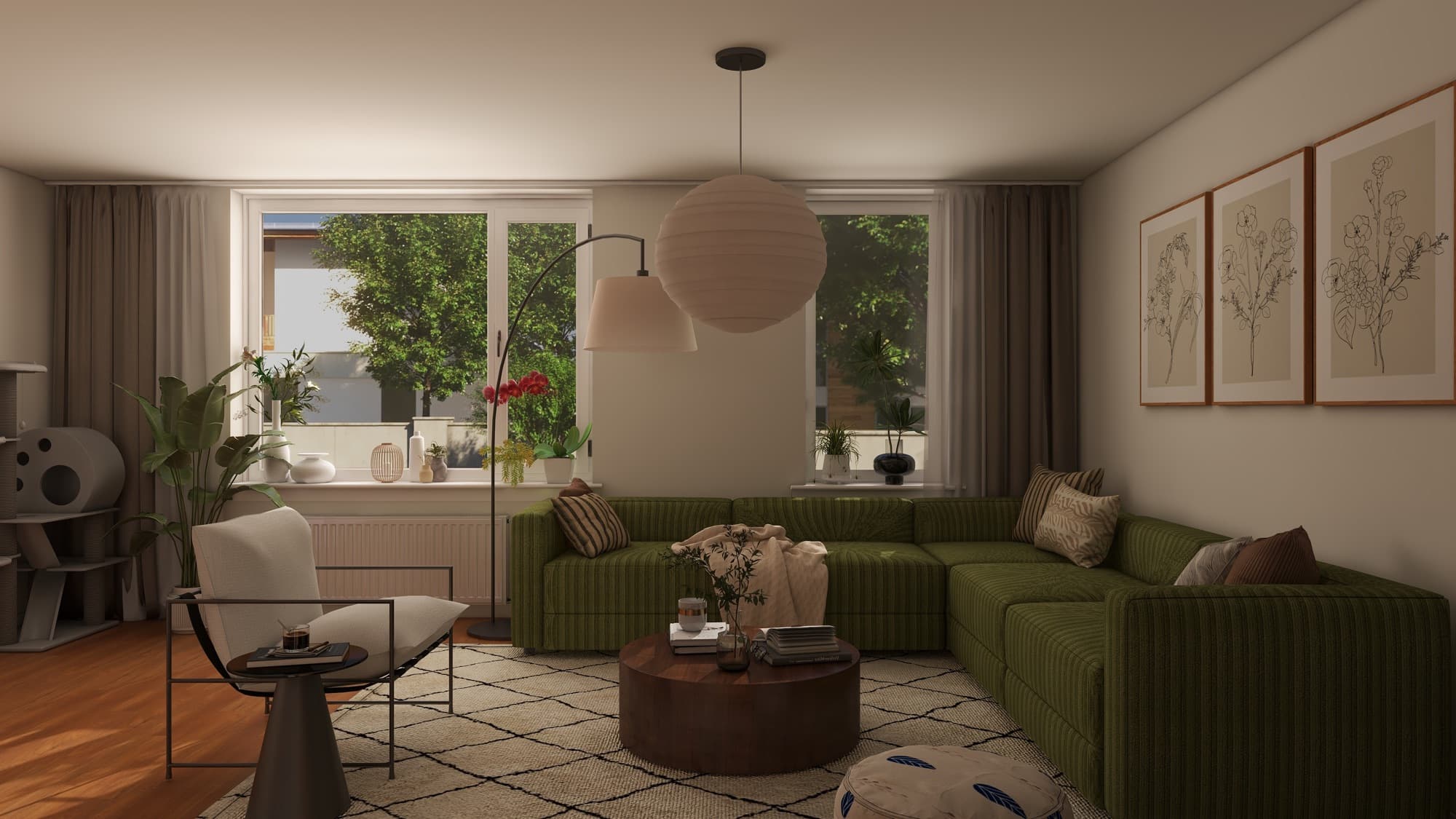 Family Living Room with Wood Stove — gallery image 4