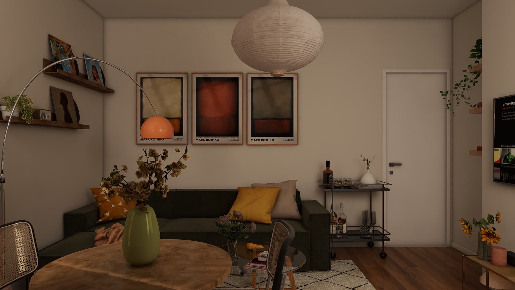 Living Room & Home Office Nook — gallery image 1