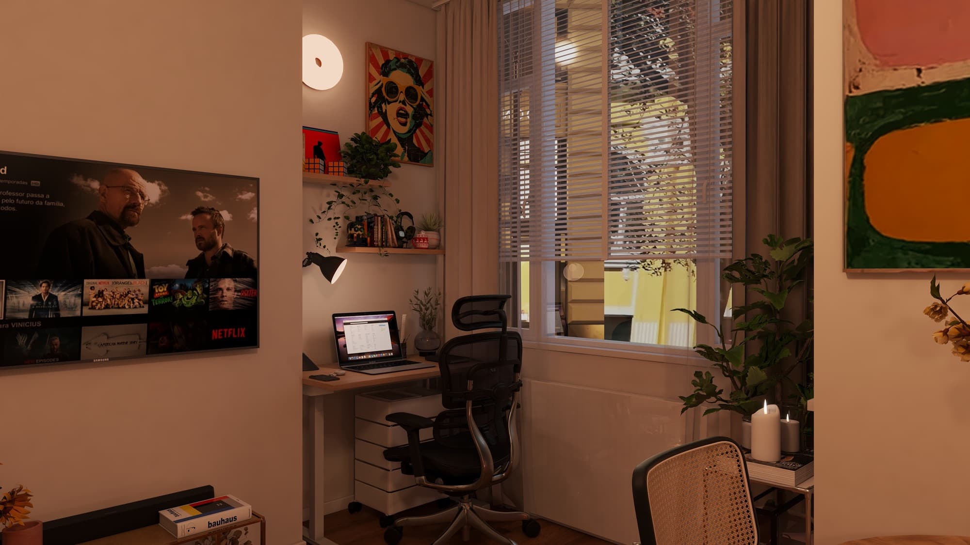Living Room & Home Office Nook — gallery image 2