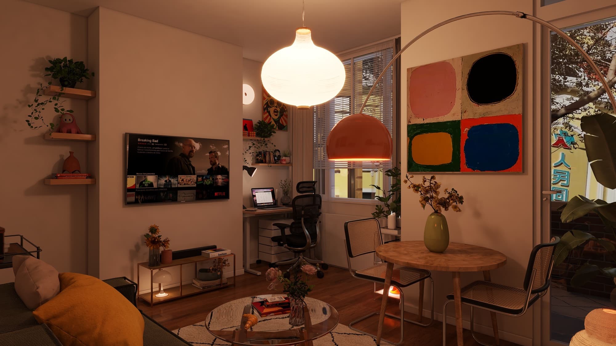 Living Room & Home Office Nook — gallery image 3